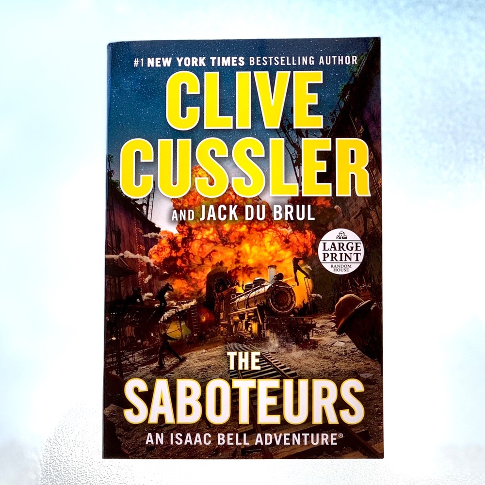 Clive Cussler “The Saboteurs” Large Print Softcover Book